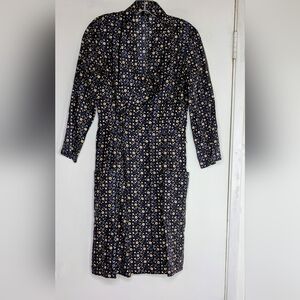 A.P.C.  • 100% Silk Long Sleeve Dress w/ 2 Front Pockets in Blue